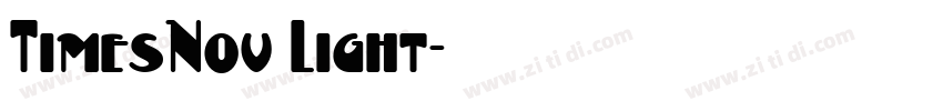 TimesNov Light字体转换
